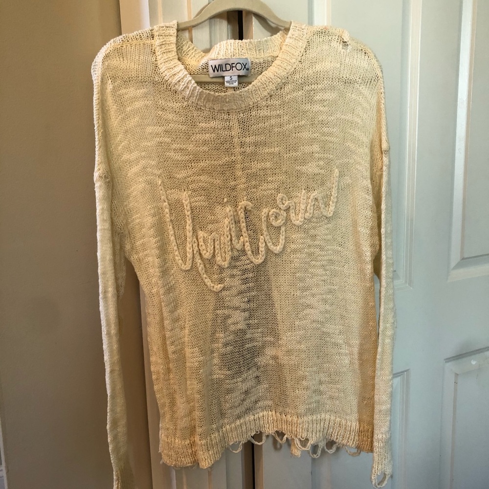 Wildfox Unicorn Sweater - Picture 1 of 3